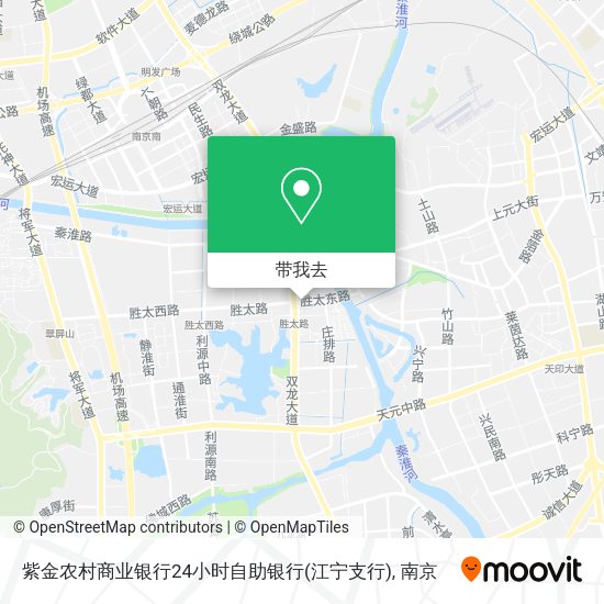 紫金农村商业银行24小时自助银行(江宁支行)地图