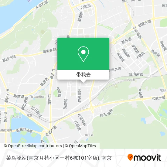 菜鸟驿站(南京月苑小区一村6栋101室店)地图