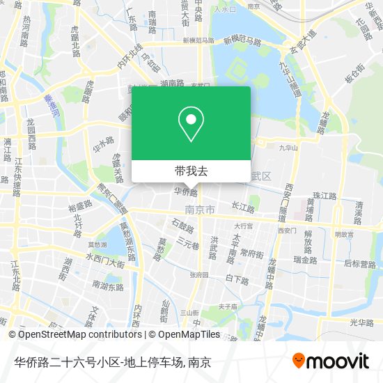 华侨路二十六号小区-地上停车场地图
