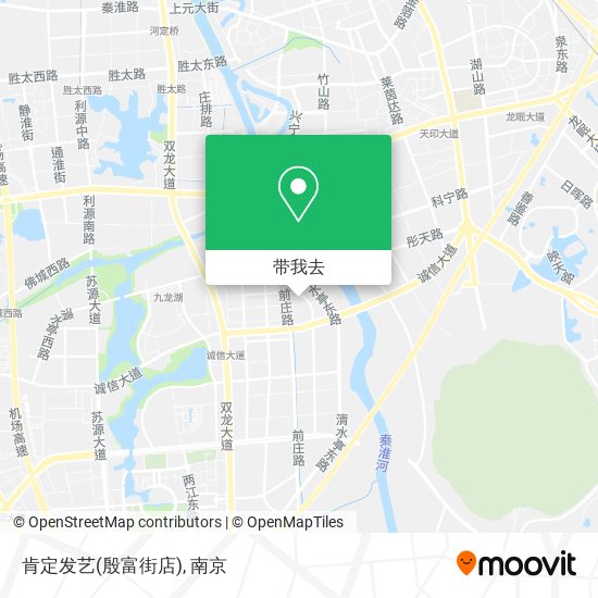 肯定发艺(殷富街店)地图