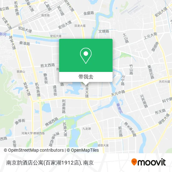 南京韵酒店公寓(百家湖1912店)地图