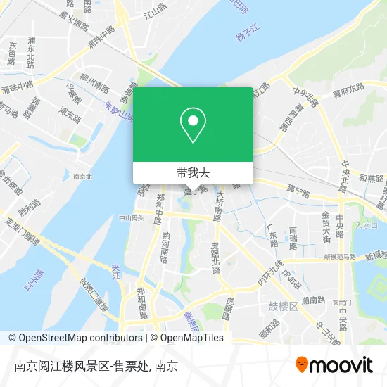 南京阅江楼风景区-售票处地图