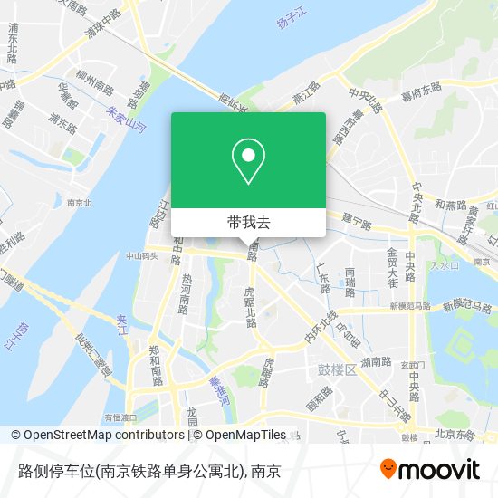 路侧停车位(南京铁路单身公寓北)地图