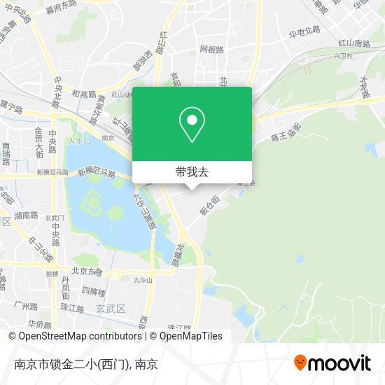 南京市锁金二小(西门)地图