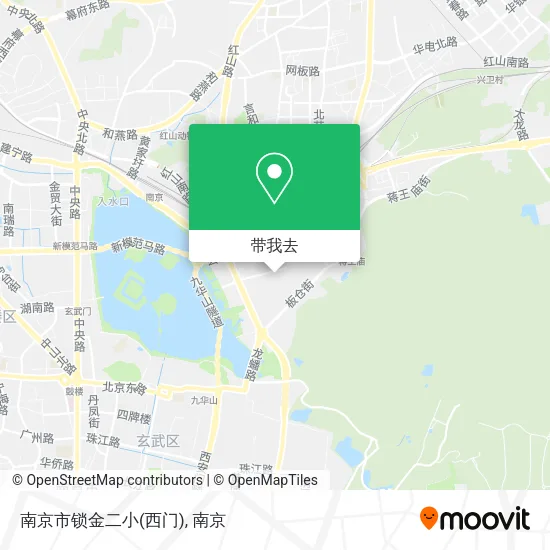 南京市锁金二小(西门)地图