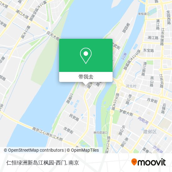 仁恒绿洲新岛江枫园-西门地图