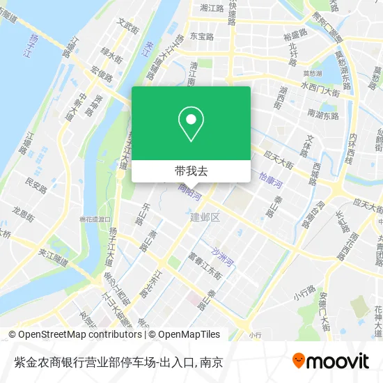 紫金农商银行营业部停车场-出入口地图