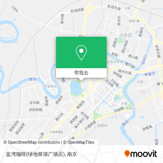 蓝湾咖啡(绿地翠湖广场店)地图