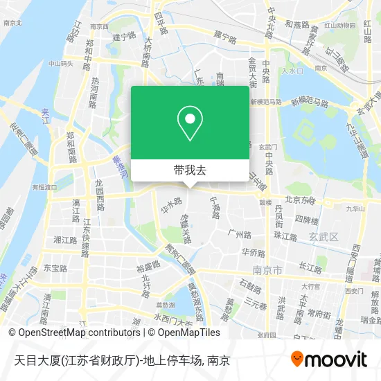 天目大厦(江苏省财政厅)-地上停车场地图