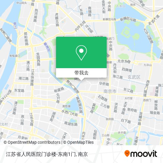 江苏省人民医院门诊楼-东南1门地图