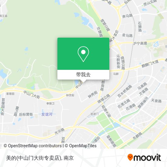 美的(中山门大街专卖店)地图