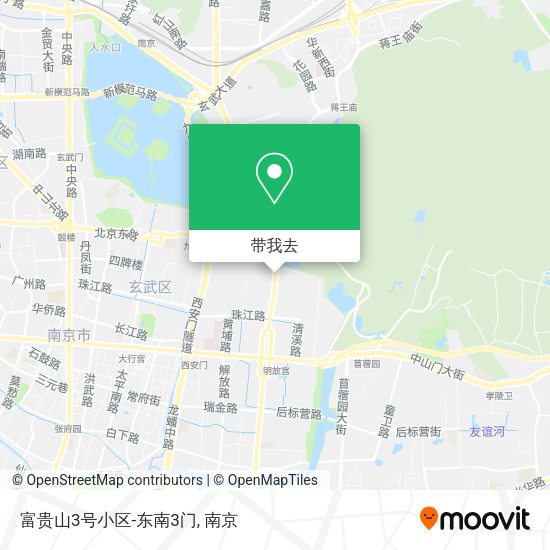 富贵山3号小区-东南3门地图