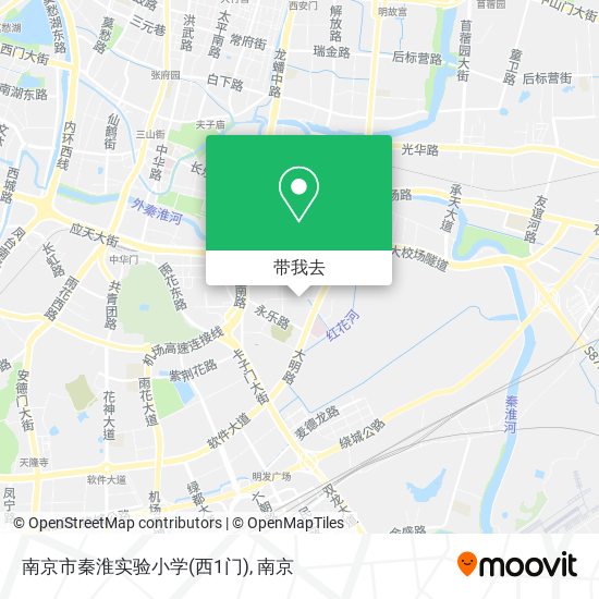 南京市秦淮实验小学(西1门)地图