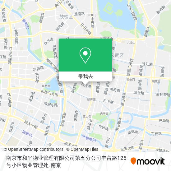 南京市和平物业管理有限公司第五分公司丰富路125号小区物业管理处地图