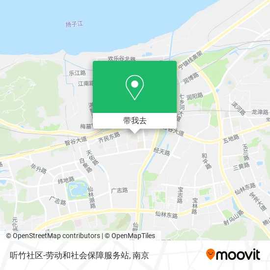听竹社区-劳动和社会保障服务站地图