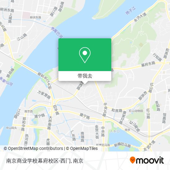 南京商业学校幕府校区-西门地图