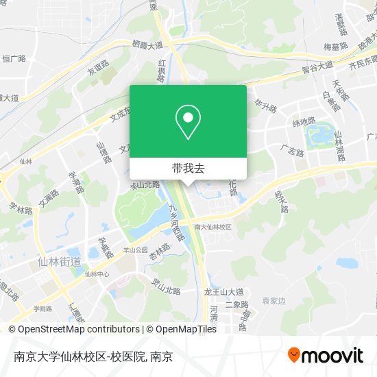 南京大学仙林校区-校医院地图