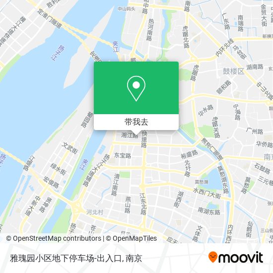 雅瑰园小区地下停车场-出入口地图