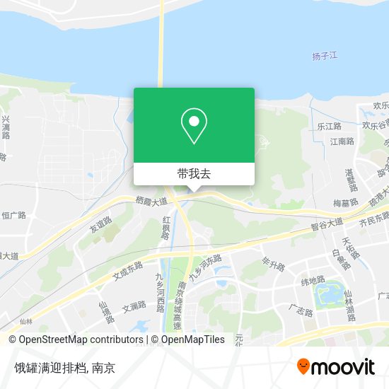 饿罐满迎排档地图