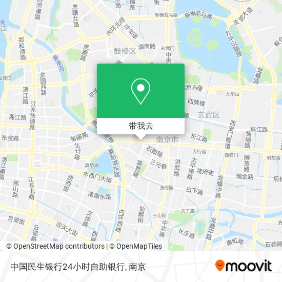 中国民生银行24小时自助银行地图