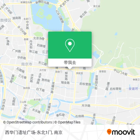 西华门遗址广场-东北1门地图