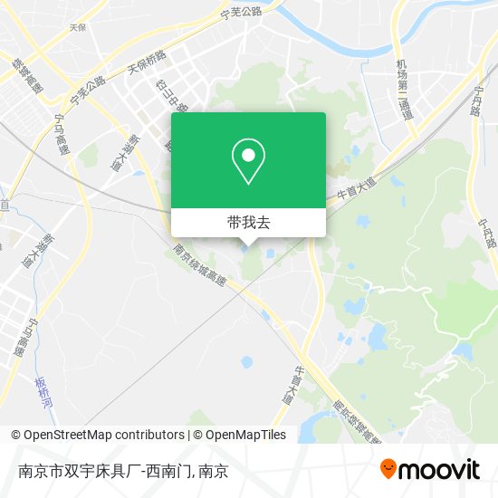 南京市双宇床具厂-西南门地图