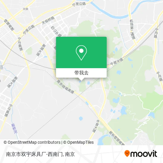 南京市双宇床具厂-西南门地图