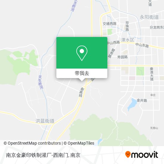 南京金豪印铁制灌厂-西南门地图