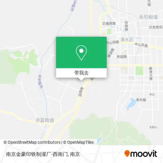 南京金豪印铁制灌厂-西南门地图