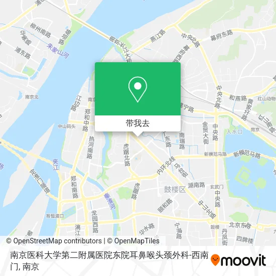 南京医科大学第二附属医院东院耳鼻喉头颈外科-西南门地图