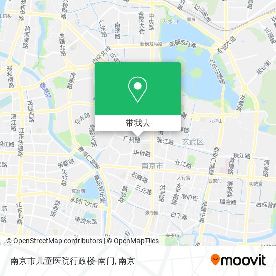南京市儿童医院行政楼-南门地图