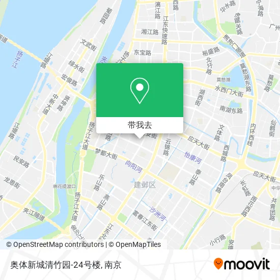 奥体新城清竹园-24号楼地图