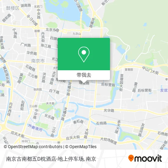 南京古南都五D枕酒店-地上停车场地图