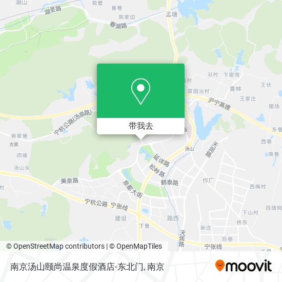 南京汤山颐尚温泉度假酒店-东北门地图