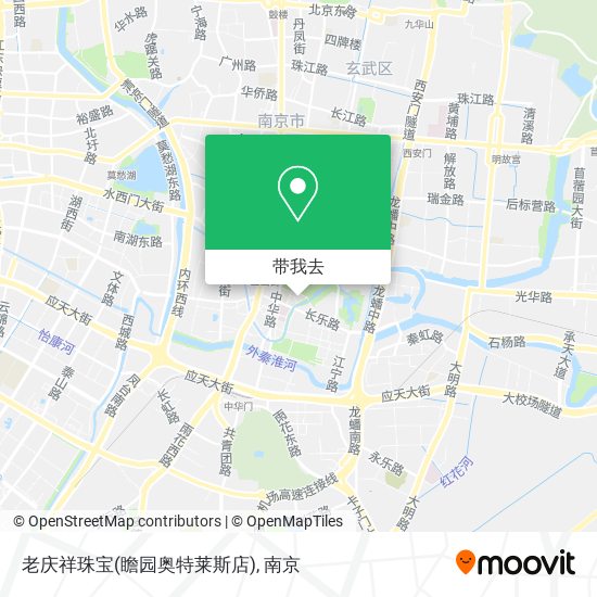 老庆祥珠宝(瞻园奥特莱斯店)地图