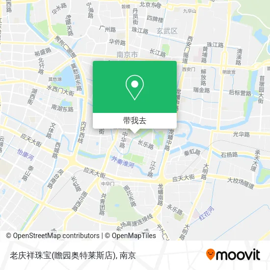 老庆祥珠宝(瞻园奥特莱斯店)地图