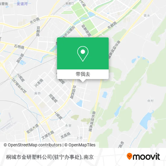 桐城市金研塑料公司(驻宁办事处)地图