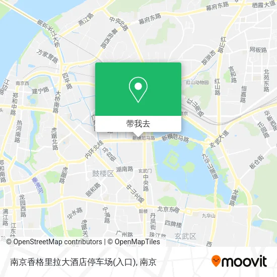 南京香格里拉大酒店停车场(入口)地图