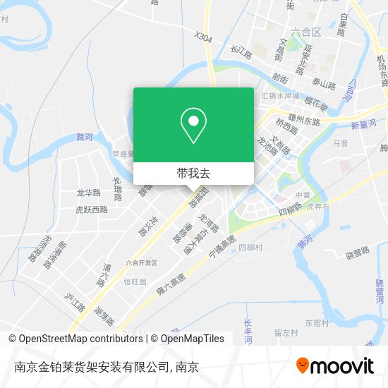 南京金铂莱货架安装有限公司地图
