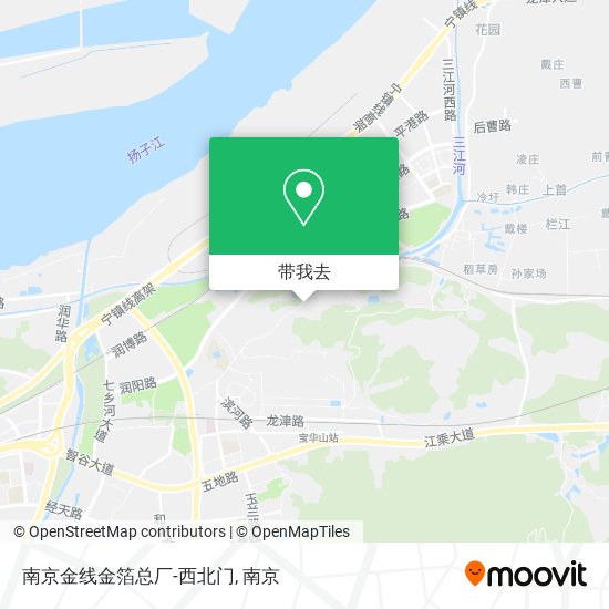南京金线金箔总厂-西北门地图