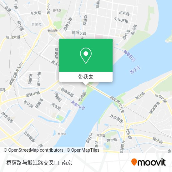 桥荫路与迎江路交叉口地图