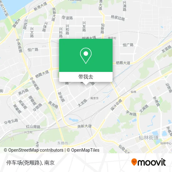 停车场(尧顺路)地图