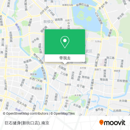 巨石健身(新街口店)地图