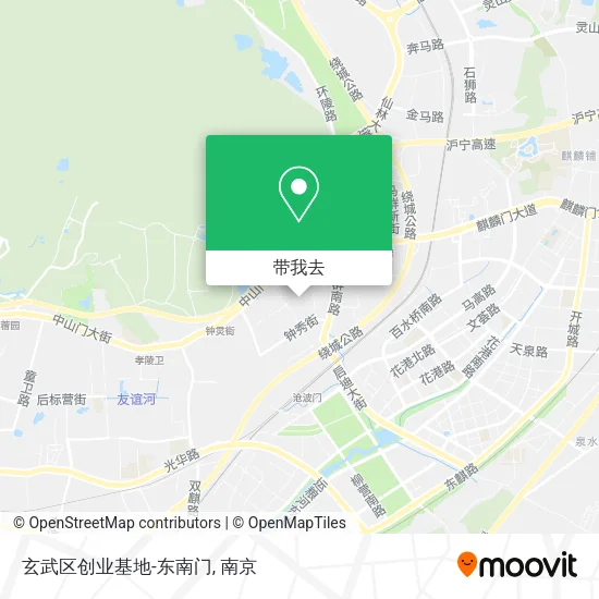 玄武区创业基地-东南门地图