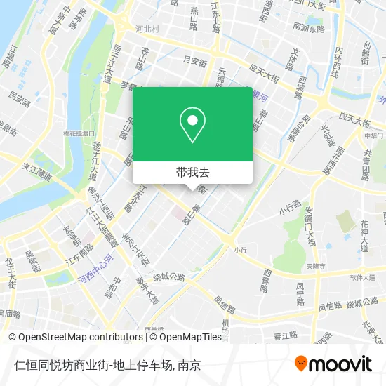 仁恒同悦坊商业街-地上停车场地图