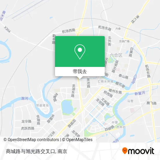 商城路与旭光路交叉口地图