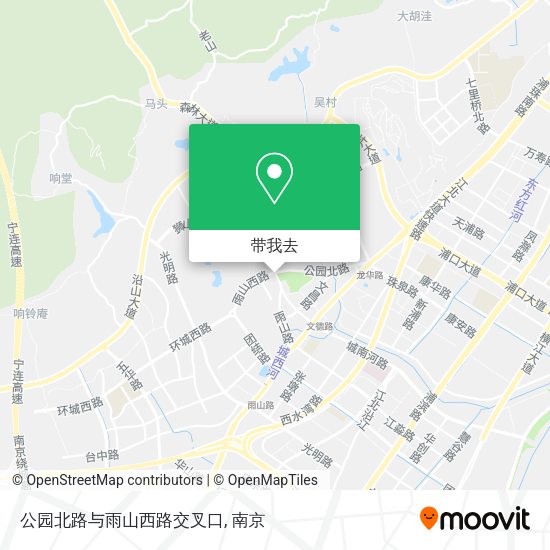 公园北路与雨山西路交叉口地图