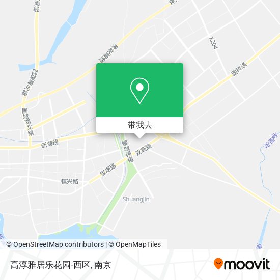 高淳雅居乐花园-西区地图