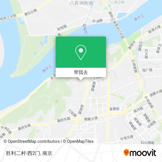 胜利二村-西2门地图