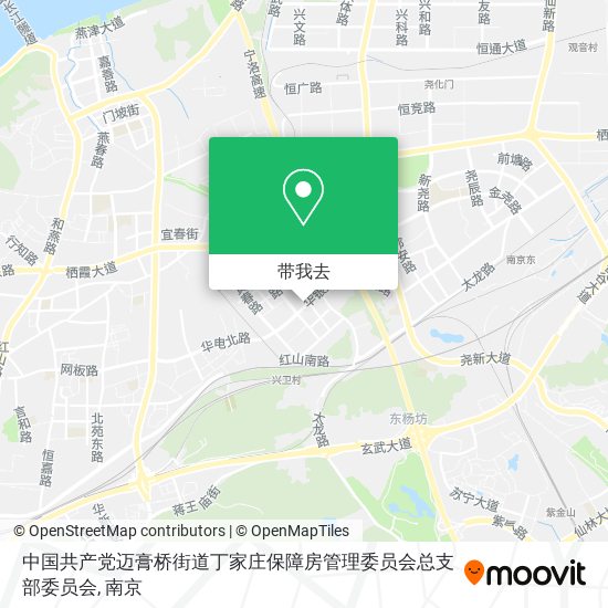 中国共产党迈膏桥街道丁家庄保障房管理委员会总支部委员会地图